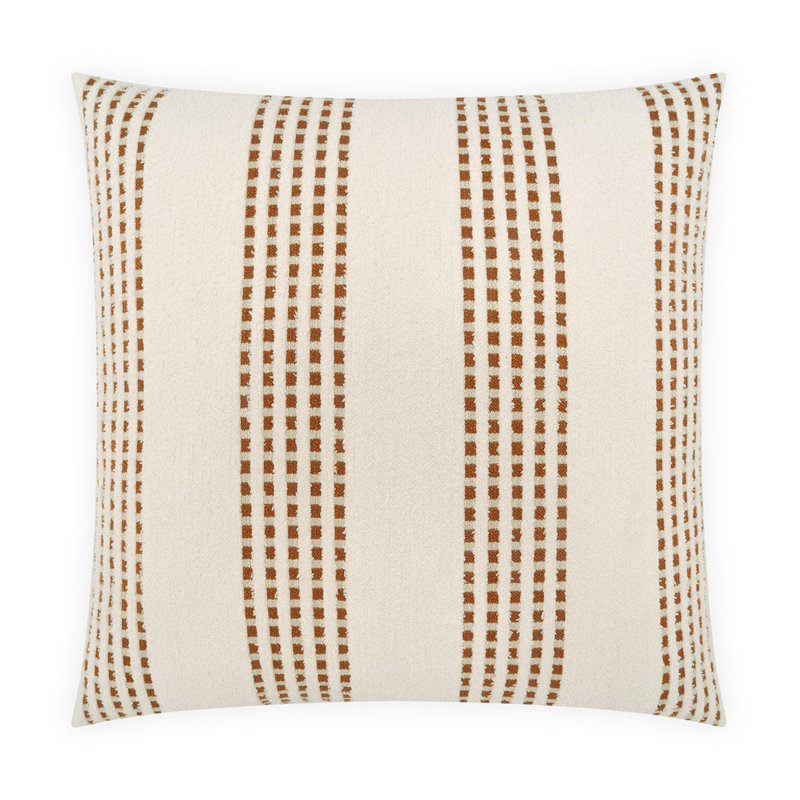 Coussin décoratif Gambora, H 22 po x l 22 po, Terre cuite