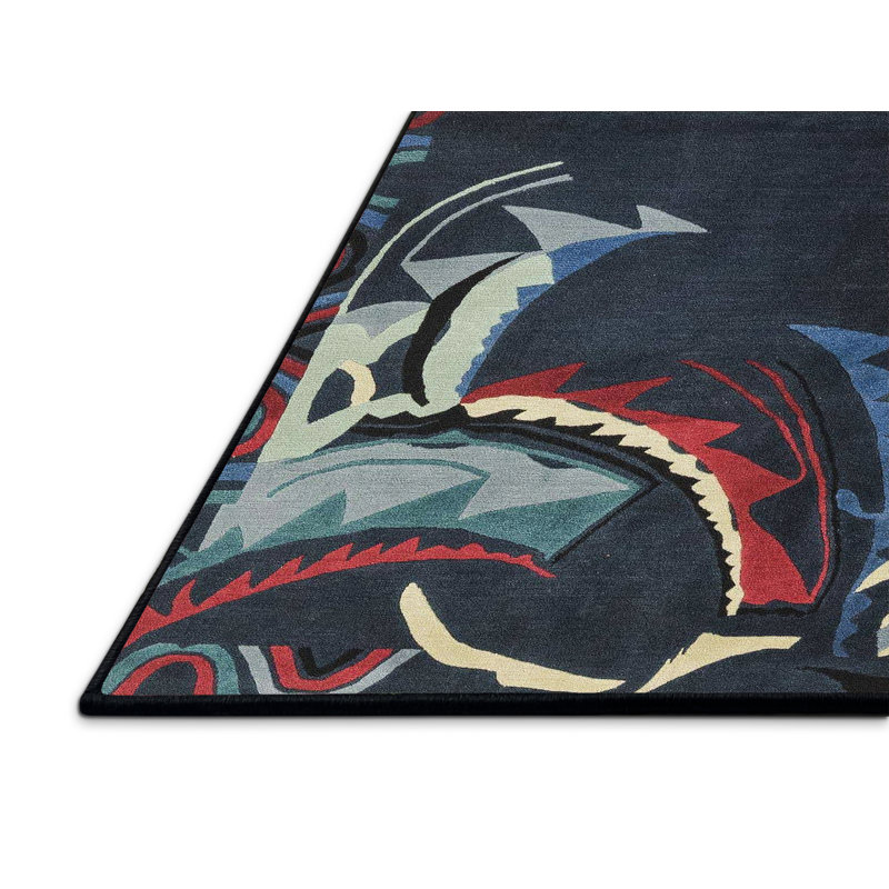 Abstract Indoor Rug, Rectangle 7' x 10'