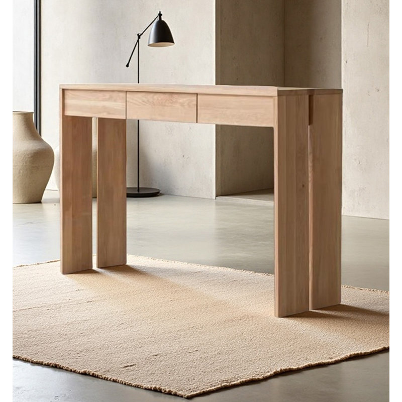 Table de bar Nordic Vintage, H 31,5 po x L 47,24 po x l 13,78 po