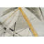 Hand Knotted Abstract Area Rug in Silver/Gray/Yellow-762217707