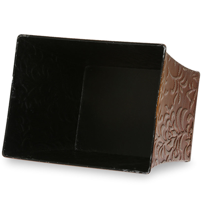 Boîte à fleurs en métal Shanahan, Bronze antique, H 7 po x l 10 po x P 5 po