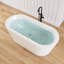Baignoire de trempage autoportante en acrylique 67 po Tidal