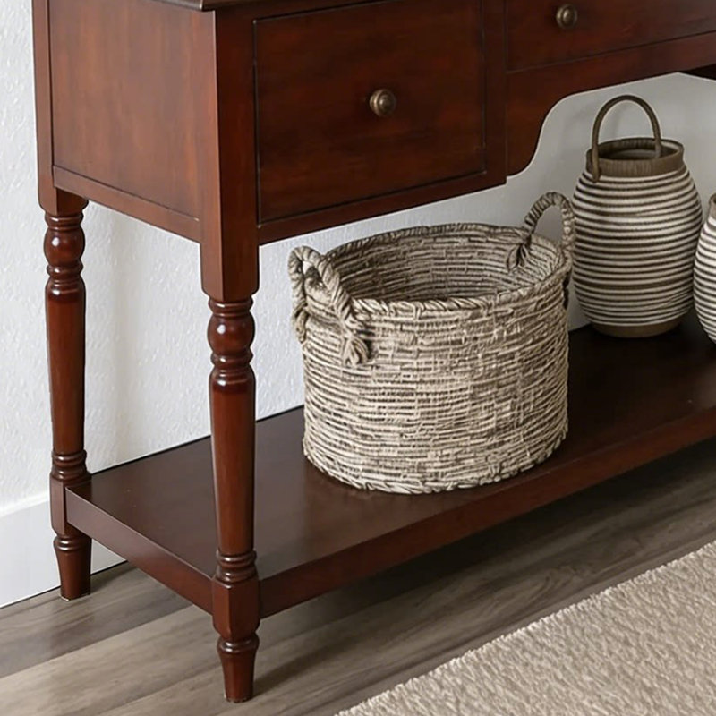 Console brune de style chinois rétro
