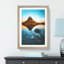 Kirkjufell Mountain in Iceland in Abstract - Picture Frame Graphic Art Print-55765614-55765616