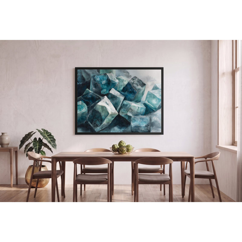 Teal Reverie, 53" H x 40" W