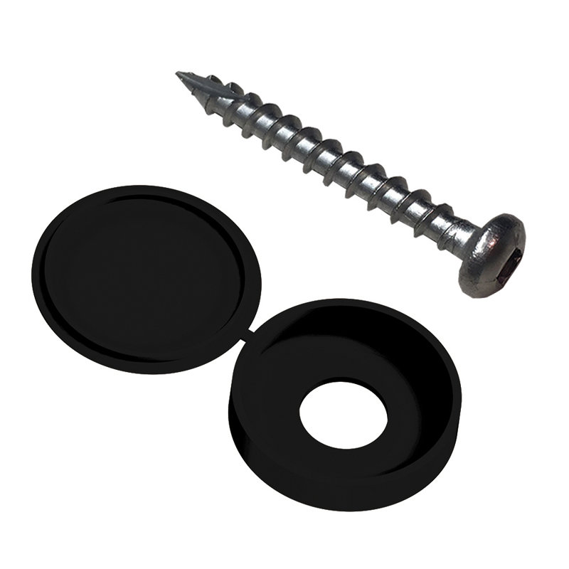 Black Stainless Steel Decorative Screen Panel Fastener Kit