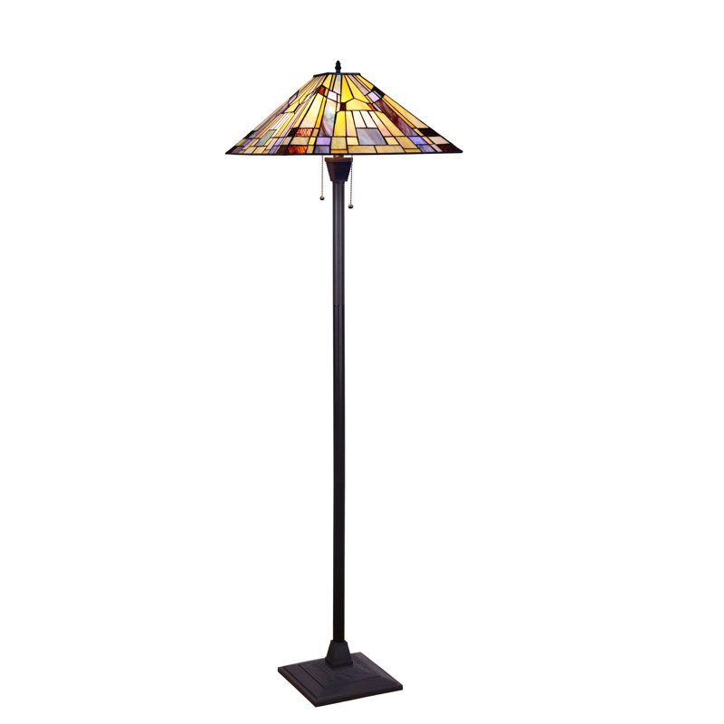 Antanisha 66.25'' Blackish Bronze Traditional Floor Lamp