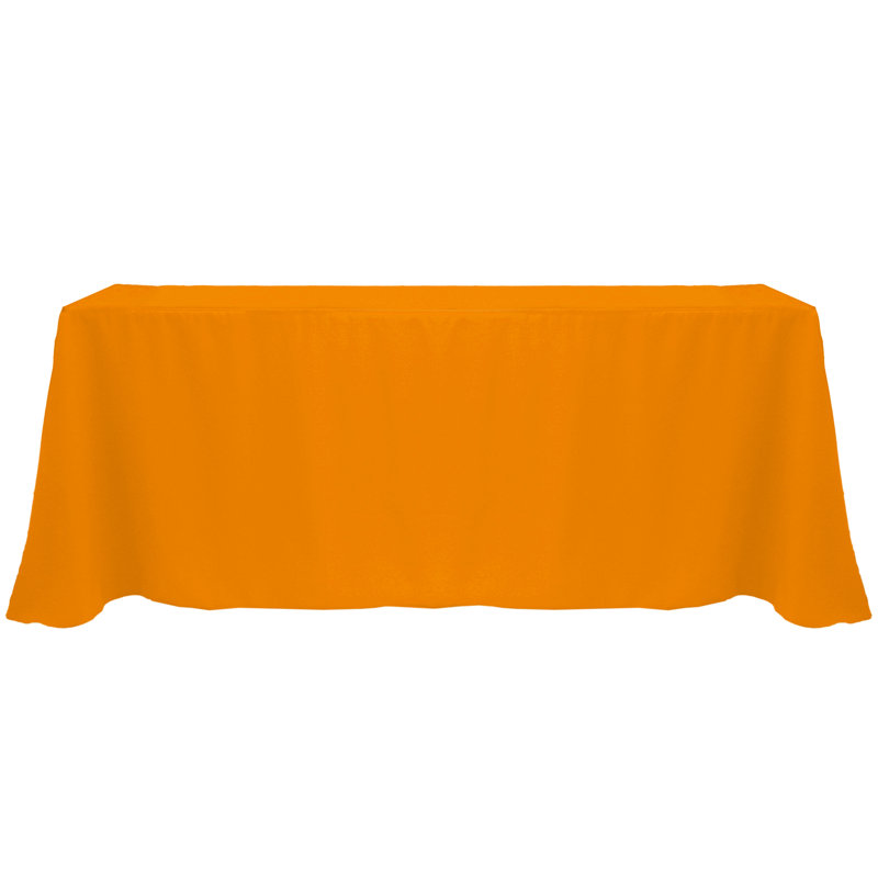 Solee Solid Color Tablecloth, 108" x 156", Orange, 1