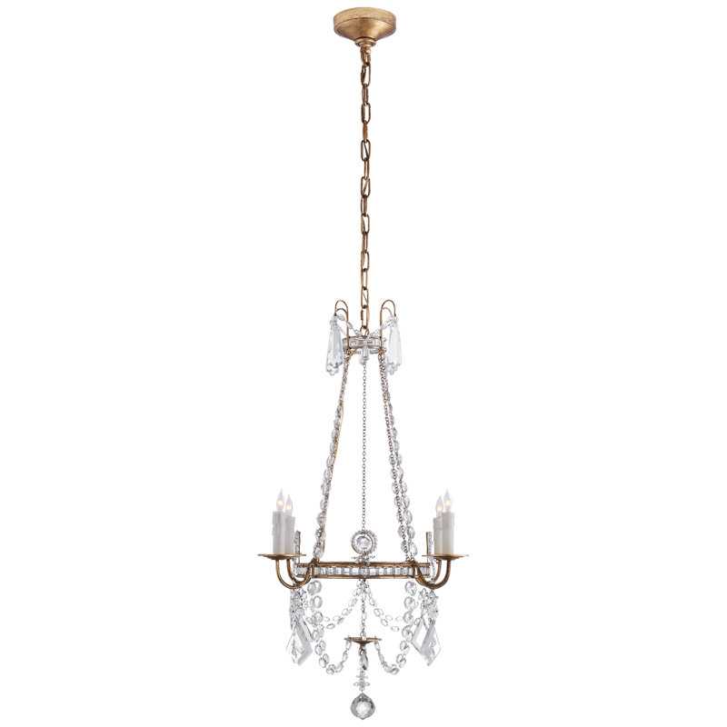 J. Randall Powers Sharon Small Chandelier, Golded Iron
