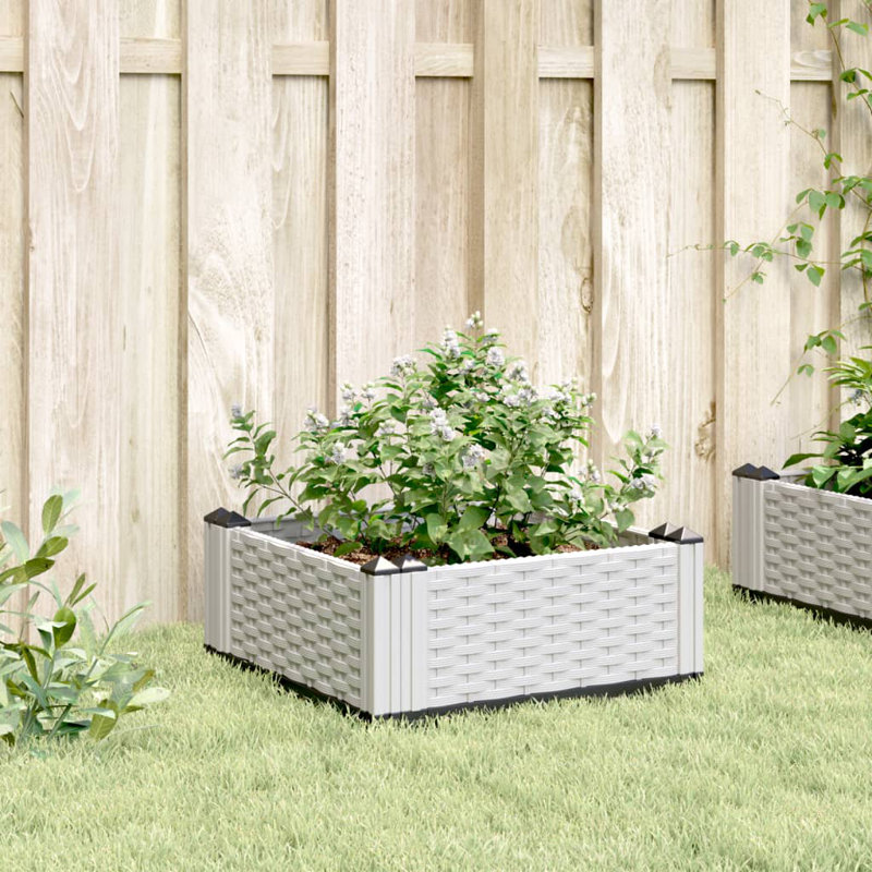 Burgos Wood Planter, Natural Douglas fir wood, 28.5cm H x 42.5cm W x 42.5cm D