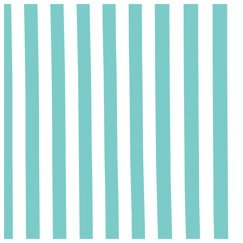 Teal Vertical Stripes Comforter, Très grand lit