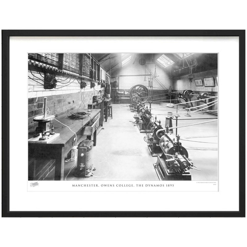 Manchester, Owens College, The Dynamos 1895 by Francis Frith - Single Picture Frame Print, 60cm H x 80cm W x 2.3cm D