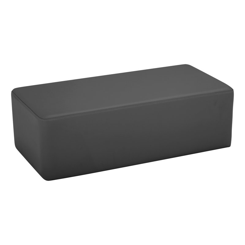 Shapes Structure Soft Seating Rectangle Kids Soft Seating, Black, 14" H x 36" W x 18" D, Yes