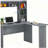 Modern L-Shaped Desk  Grey