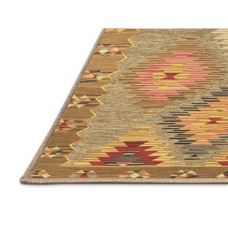 Tapis contemporains brun lavable à la machine 2583, Rectangle 8 pi x 12 pi