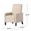 Chaise à dossier minimaliste en tissu beige Minimalist