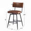 Tabourets de comptoir pivotants en similicuir