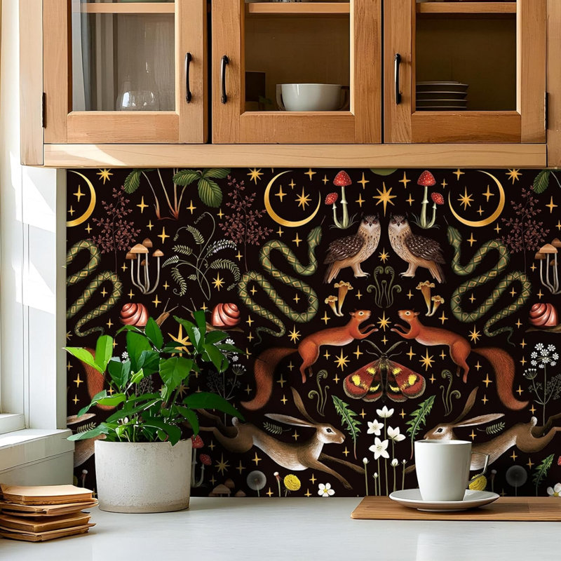 Self Adhesive Wallpaper 41 cm x 10 m, White Floral Contact Paper, Thicken Waterproof Peel and Stick Sticky Back Wallpaper