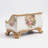 Retro European Style Golden 3 Compartment Remote Control Storage Box Desktop Storage Box
