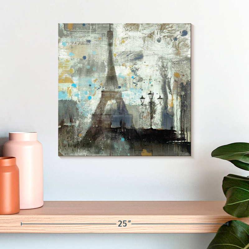 Nicci Eiffel Tower Neutral, 16" H x 16" W