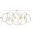 Metal Interlocking Rings Abstract Home Wall Decor