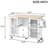 Kitchen Island Trolley With Drop - Leaf Counter Space, 2 Drawers, Door Unit, Towel And Spice , White , 47.47 In Long, 104.77 Lb Counter, Rack, Storage Rubberwood, 33.53 Tall, 145Lbs Load