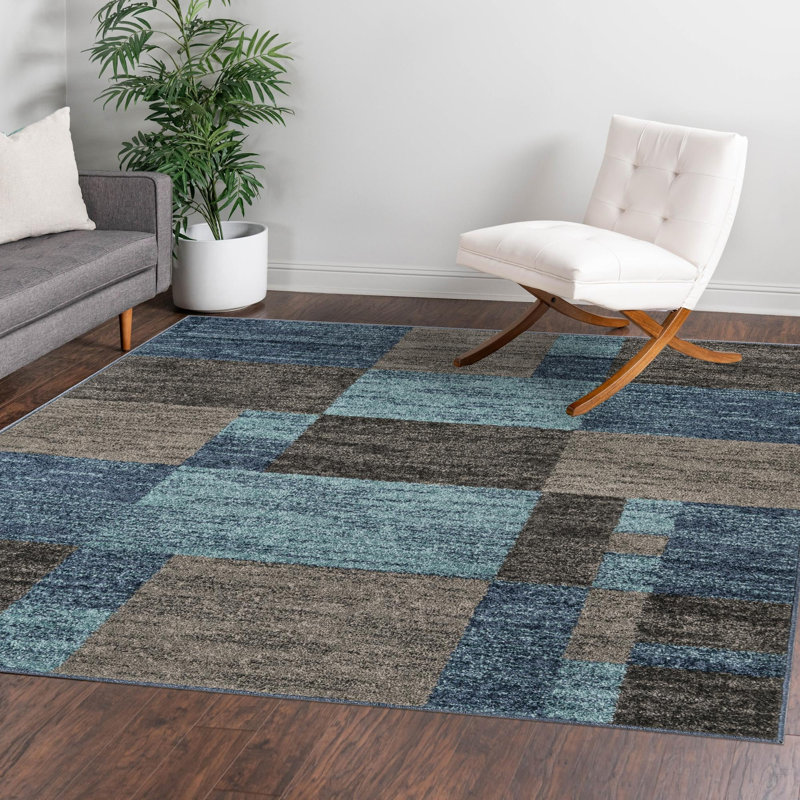 Hareld Geometric Indoor Rug, Square 7'10"