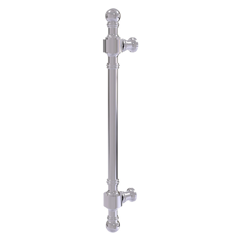 Retro Wave Circle Novelty Pull Bar Pull, Polished Chrome