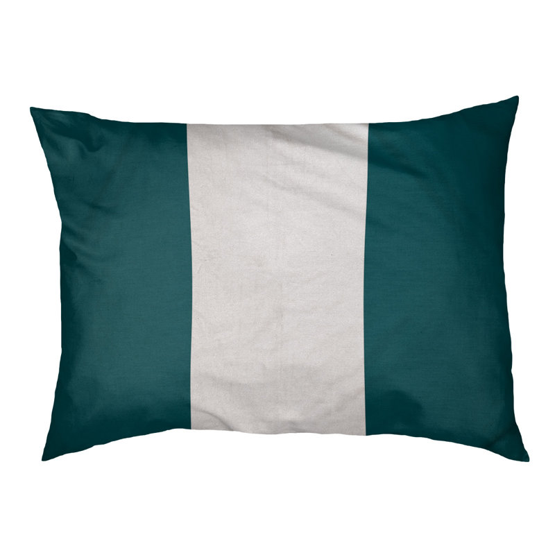 Coussin d'extérieur Memphis, Vert/blanc, Très grand (l 50 po x P 40 po x H 17 po)
