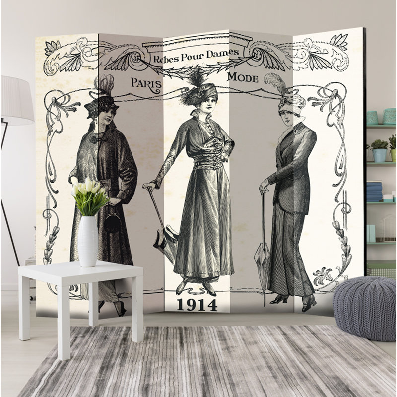 Cragmont Solid Wood Folding Room Divider, 5
