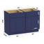 Base de meuble-lavabo double 48 po seulement-106891095