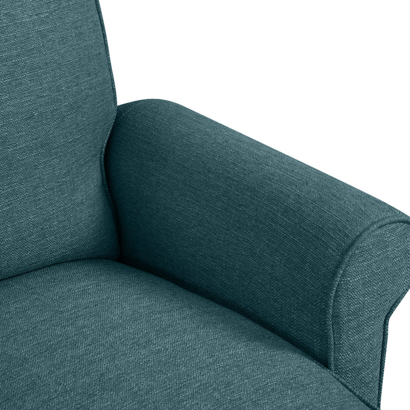 Leni Upholstered Recliner, Caribbean Blue