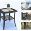 Tl Un canapé trois places + deux chaises pivotantes + deux repose-pieds + une table d'appoint