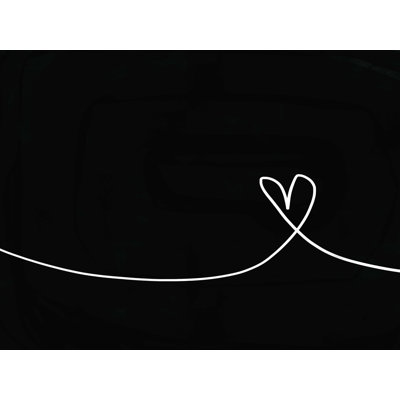 White Line Heart