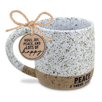 Tasse Haukur Speckledstonecozies paix blanc 18 oz