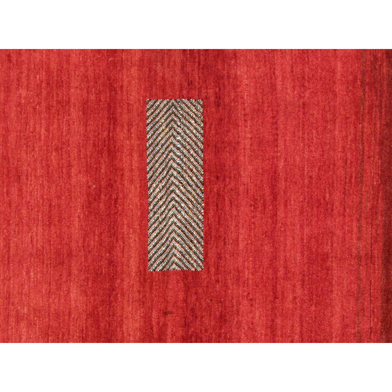 Canvello Silkroad Gabbeh Red And Yellow Rugs - 4' X 6'2"
