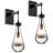 Mavis Raindrop Solid Thick Glass Armed Cord Wall Sconce-70060920