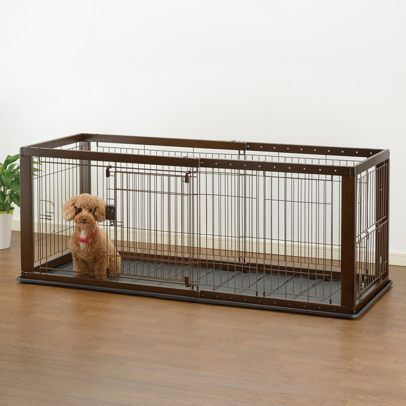 Caisse de voyage extensible pour animaux, Petit H 24 po x l 35,80 po x P 24,60 po, Brun foncé