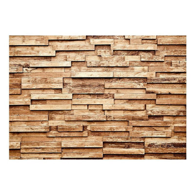 Murale bandes de palettes en bois