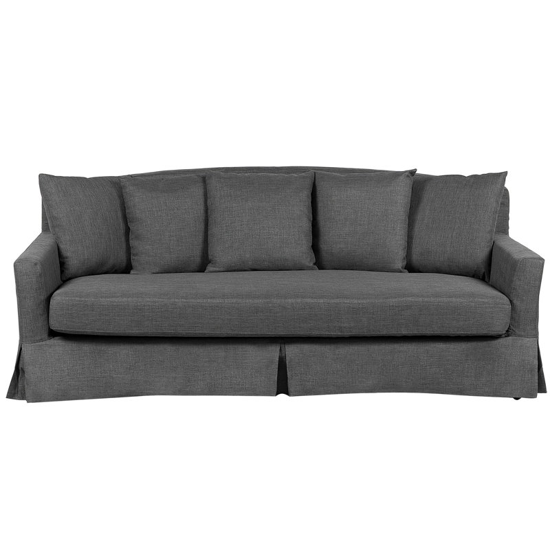 Dark 3 Seater Sofa, Grey