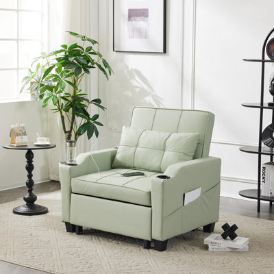 Hosie Faux Leather Accent Chair