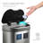 NineStars 18.5 Gallon Stainless Steel Motion Sensor Multi-Compartments Trash & Recycling Bin