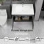 Meuble-lavabo 32 po avec lavabo en céramique et porte d'armoire à fermeture en douceur, fixation murale flottante, bonde escamotable, siphon inclus (sans robinet), K2 - incluant A +-77443012-77443015