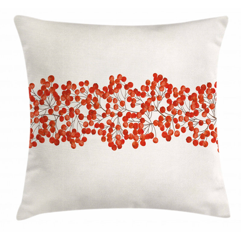 Wild Mountain Ashes Square Pillow Cover, 40" x 40"