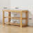 3-Tier Bamboo Shoe Storage Bench, Entryway Shoe Rack Organizer with Sturdy Frame, Space-Saving Shoe Shelf for 9-12 Pairs-1551852364