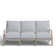 Haley Teak Outdoor Lattice Back Sofa