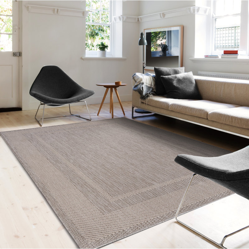 Tapis intérieur / extérieur gris Koziol, Rectangle 5 pi 2 po x 7 pi 6 po