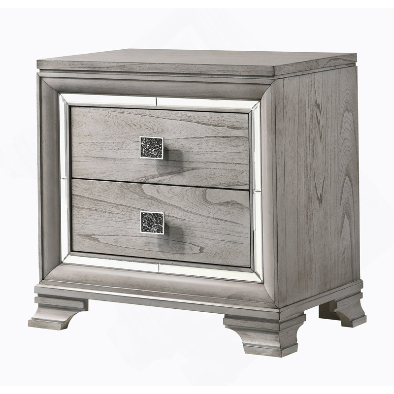 Table de chevet 2 tiroirs Contemporary