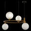 Luminaire suspendu 4 lumières Opalite Gold