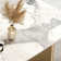 Dashona White Rectangular Sintered Stone Dining Table with Double Pedestals